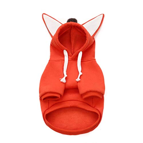 Disfraz de Invierno para Perros Pequeños con Orejas de Zorro miniatura 2