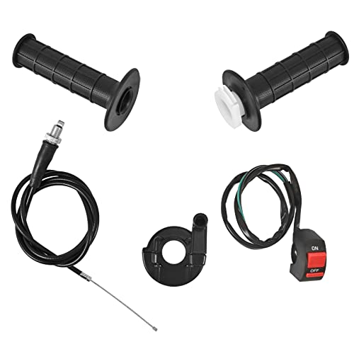 Trkimal Handle Bar Throttle Grips 50 Inch Cable for ATV Quad Pit Bike Dirt Bike Baja Mini Bike Mb165 Mb...
