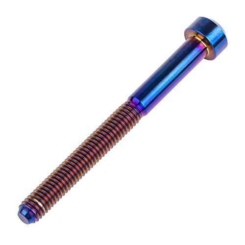 Image of Titanium Torx Square Head M6 x 10 15 20 25 30 35 40 45 50 60 65 70 80mm Screw Pack of 5 (Burn Blue, M6x65mm)