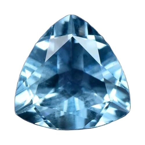 Aigue-marine bleu mer à facettes 5x5mm, pierre précieuse de joaillerie
