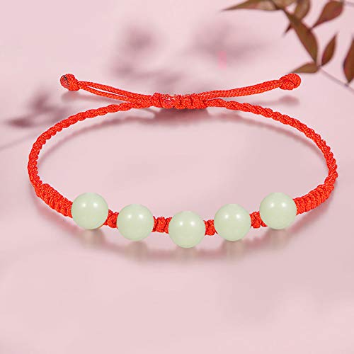 Healifty Glow in The Dark Acrylic Beads 200 Pack 10Mm Luminous Round Beads for DIY Jewellery Making Bracelet Necklace Craft Accessories - Image 3