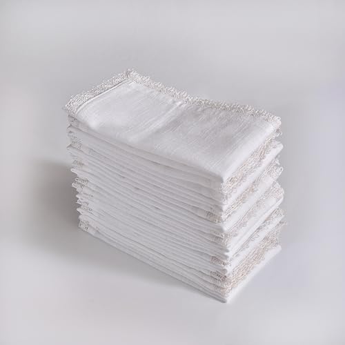 Image of FINGERCRAFT Bulk Cloth Napkins Set of 50 | 12x12 Inch 100% Cotton