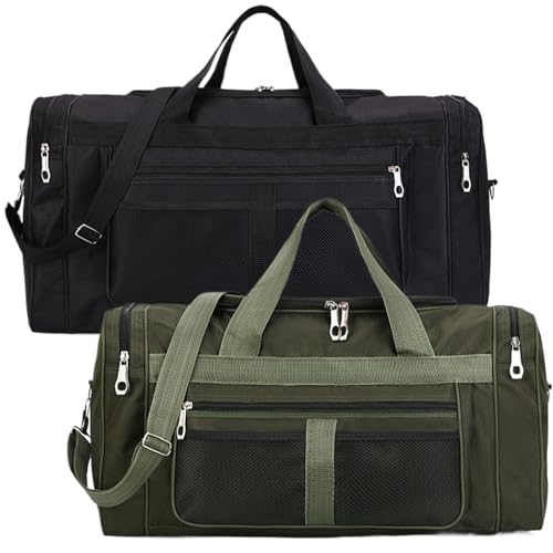 Weekend Bag Duffle Bag Carry on Overnight Bag Waterproof Weekend Bag Foldable Hospital Bag with Shoulder Strap Travel Duffle Bag for Sport Training Journey Business Trip4