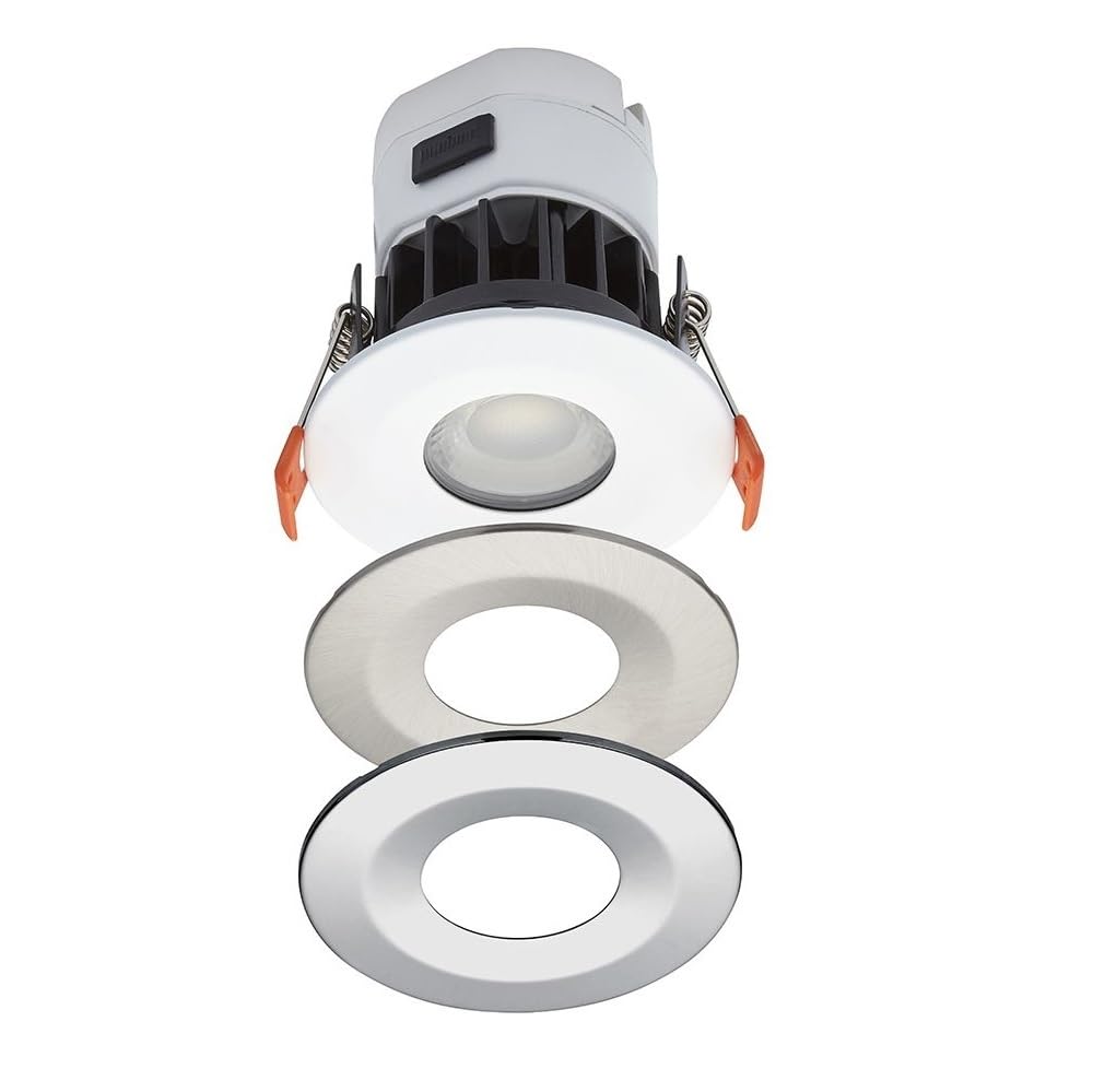 Sensio Polished Kitchen Bathroom Trio Tone Fire Rated Ip65 Downlight Dimmable - Se62095t0