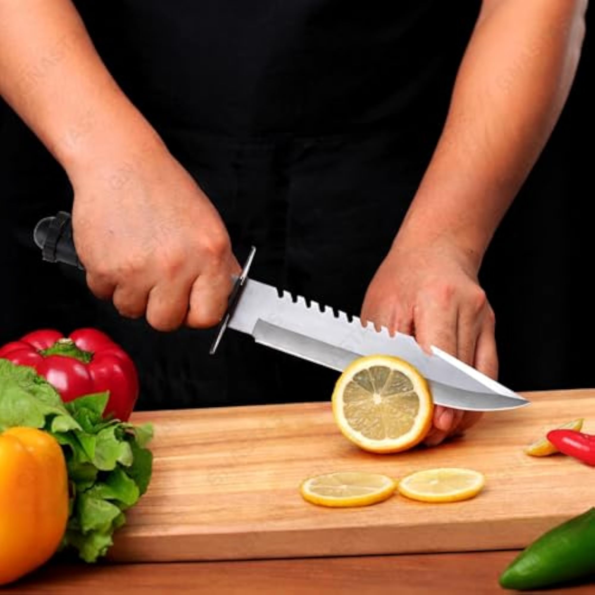 Carbon Steel Kitchen Utility Knife with Protective Cover