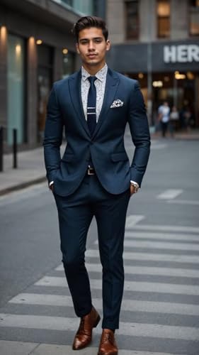 Mens 3 Piece Suit Slim Fit Tuxedo Suits for Men Formal Business Wedding Party Prom Suit for Guys2