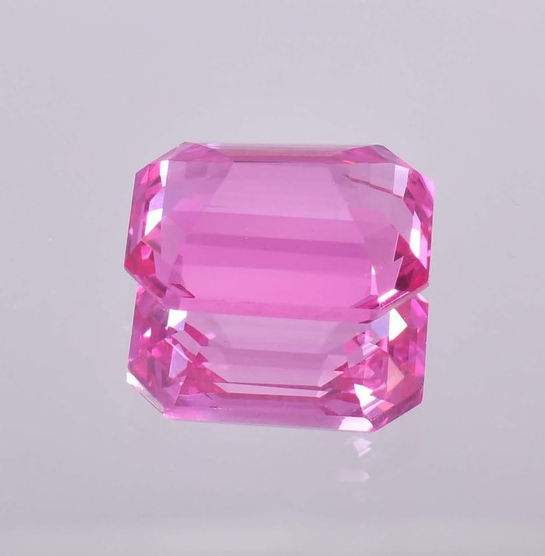 Saphir rose gemme naturelle 10x12 mm pour fabrication de collier et bague artisanale