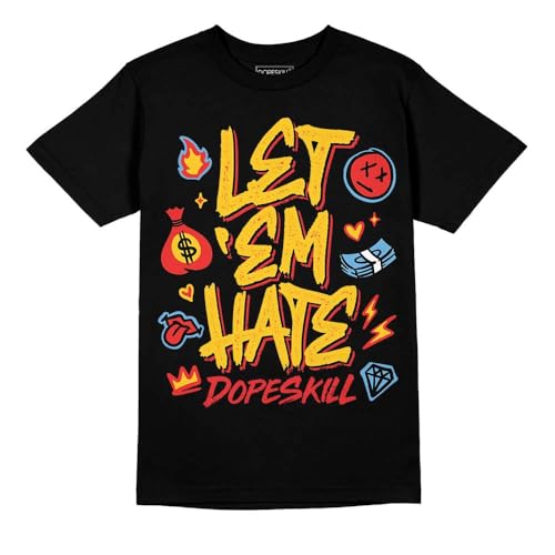 Image of DopeSkill Graphic Tee Streetwear Hip Hop Hypebeast Unisex T-Shirt Sneaker Colour Matching Shirts Inspired Motivation Quotes
