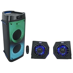 Audiosavings Bundle: (2) Memphis Audio Canamdef65Fe 75W Rms Speaker Pods For 2018+ Can Am Defender Bundle With (1) Rockville Bass Party 65 1200W Battery Powered Led Bluetooth Speaker (4 Item), Black 7 41lprmo7m7l. sl500 . ss300