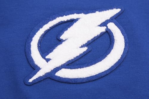Camiseta de chenilla NHL Classic para mujer con acabados de algodón premium azul L 4