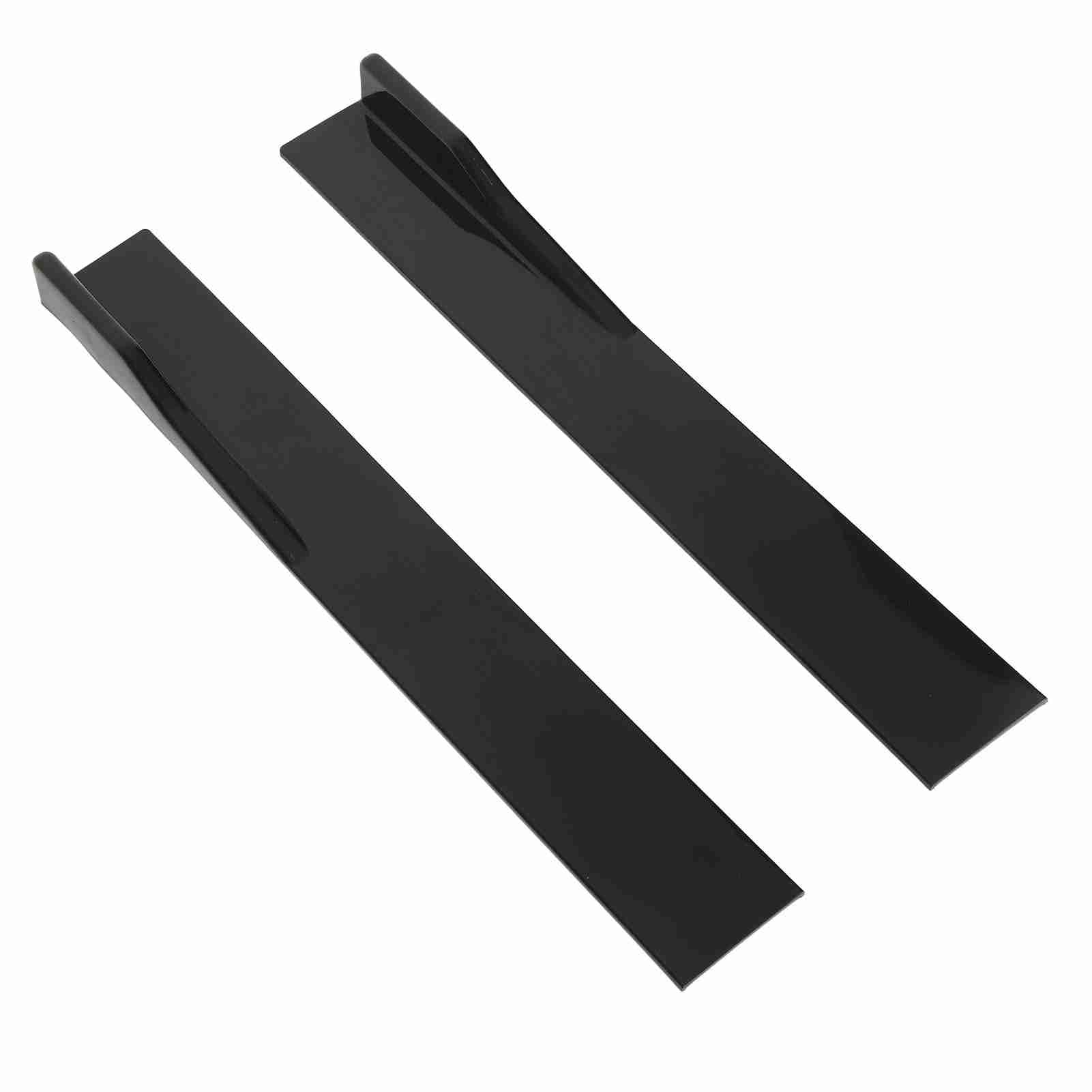 Aramox Spódnica Tylna Samochodu, Czarna Błyszcząca Dokładka Tylna Dolna część Samochodu 2 szt. 80 X 11 Cm, Zmniejsz Opór Podwozia Dolny dla Samochodów