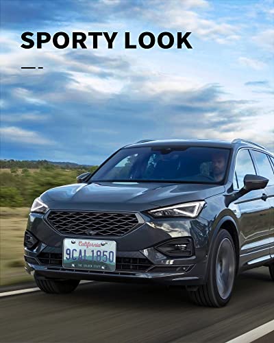 Aujen Tinted License Plate Cover - Fits All Standard 6X12 Inches License Plates, Cool Car Accessory Fastening To Frames For Any Cars/Trucks/Sedans/Suvs/Rvs - 1 Pack #TOP5