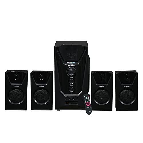 Image of T-Series M 4444 BT 4.1 USB & D.FM Multimedia Bluetooth Speaker System with Home Theatre with Digital Display AUX /IP,USB,SD /MMC, Bluetooth Supported Ambience Light with Remote Control