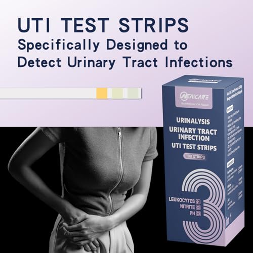 Healcare Urinary Tract Infection Uti Test Strips, Home Urine Testing Kit For 3 Parameters Including Leukocytes thumb #4