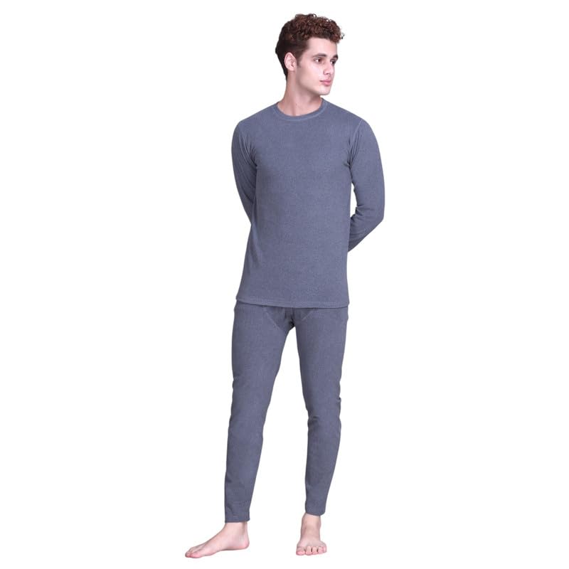 tfa the fashion addiction TFA Mens | Ultrasoft Lightweight Thermal Set (Top and Bottom) | Full Sleeves | Strechable | Round Neck-picture-10