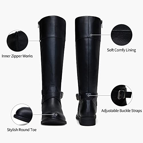 Vepose Women's 948 Knee High Boots, Black, Size 8.5 Us -Fashion Riding Boot With Zipper(Cjy948 Black 08.5) #TOP4