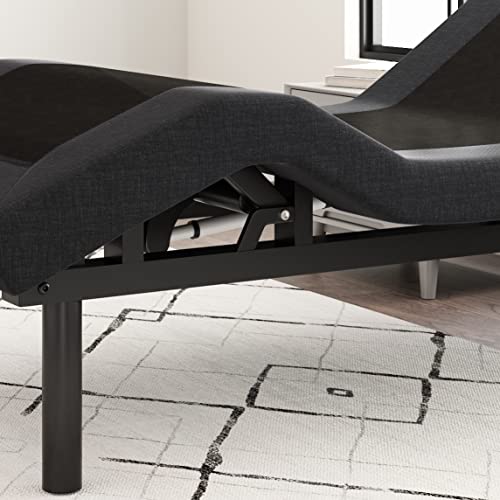 Allewie Queen Adjustable Bed Base Frame With New Generation Motor, Wireless Remote, Head And Foot Incline, Intelligent Sleep Aid, Zero-Gravity, High Weight Capacity, Easy Self-Assembly, Upholstered #TOP3