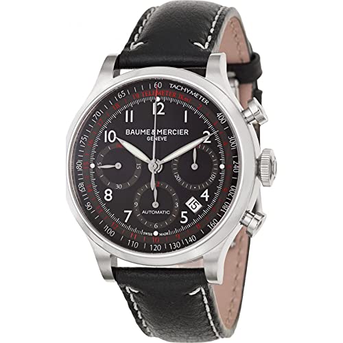 Baume & Mercier Men's 10001 Capeland Black Chronograph Dial Watch
