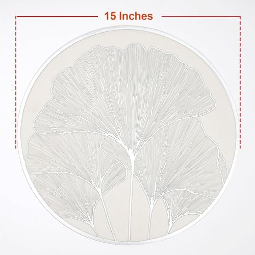 Image of Dakshya Industries Placemats for Dining Table PVC Waterproof (Modern, Pack of - 6)