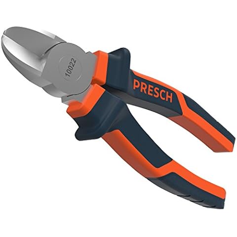 Presch Side Cutter 160mm Straight - Professional Cable Cutter Hardened with Multi-Component Handle - Heavy Duty Craft and Florist Wire Cutters Cover