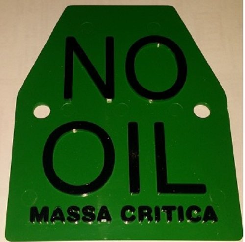 Targa Targhetta in plastica per bici con scritta