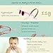 COCOSAND Polarized Baby Sunglasses with Strap Soft Flexible UV Protection for Toddler Infant Girl Boy Age 0-24 Months Outdoor Beach, Rose and Purple
