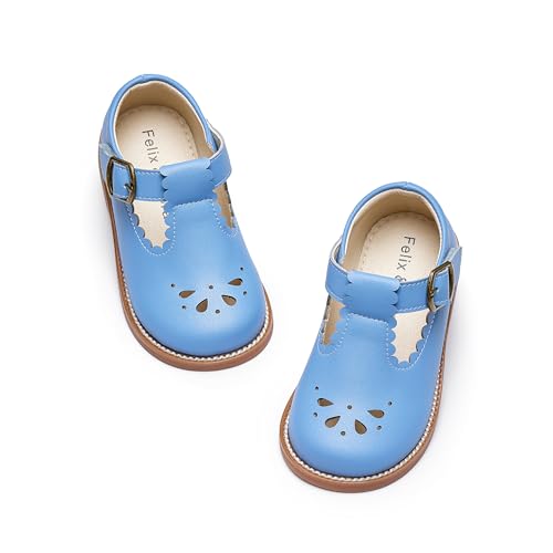 Image of Felix & Flora Toddler Little Girl Mary Jane Dress Shoes - Ballet Flats for Girl Party School Shoes