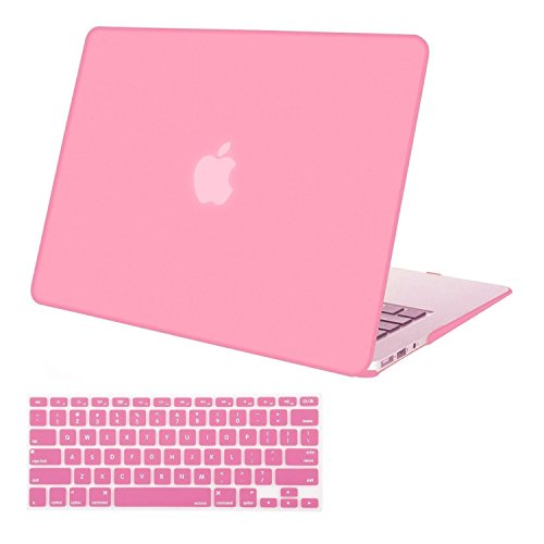 MOSISO Plastic Hard Shell Case & Keyboard Cover Skin Only Compatible with MacBook Air 11 inch (Models: A1370 & A1465), Frost