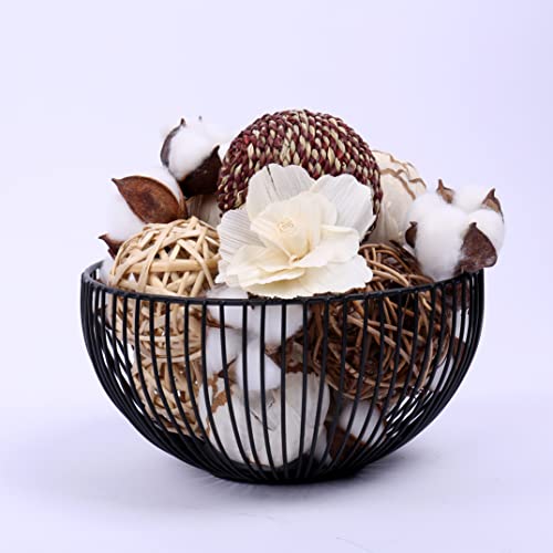 image for WMAOT Rattan Ball, Bag of Assorted Decorative Spherical Natural Wicker