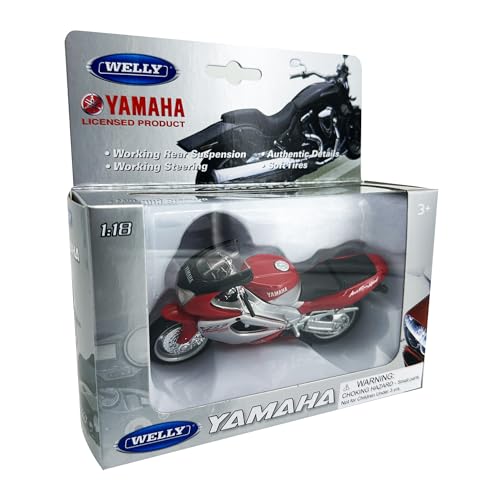 Motocicleta de colección Yamaha 2001 YZF-1000R escala 1:18 miniatura 7