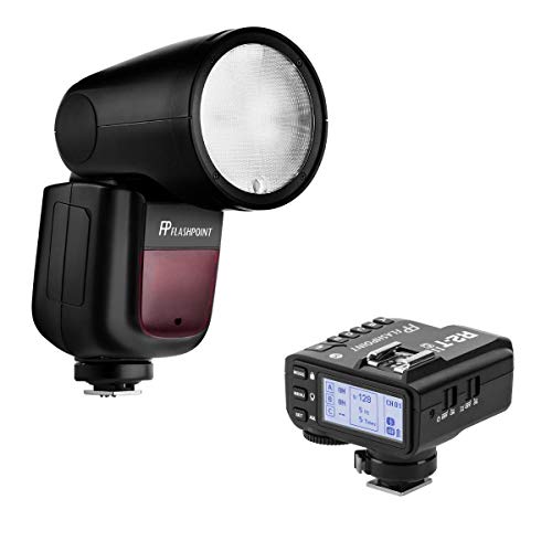 Zoom Li-On X R2 Ttl On-Camera Round Flash Speedlight For Canon (Godox V1) + Flashpoint R2 Mark Ii Ettl 2.4 Ghz Wireless Flash Trigger For Canon (Godox X2) #TOP23