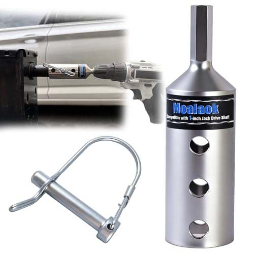Moalaok Trailer Jack Drill Adapter for 1-Inch Jacks