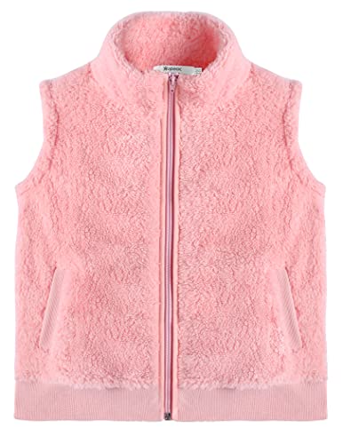 Hopeac Baby Girls Fleece Vest Cute Reversible Soft Fuzzy Solid Color Warm Jacket Outerwear #TOP20