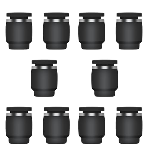 Jienk 10PCS 1/2 Inch Tube OD Pneumatic Cap Plug Fitting, PPF-1/2 Plastic Push-in Connect Fitting
