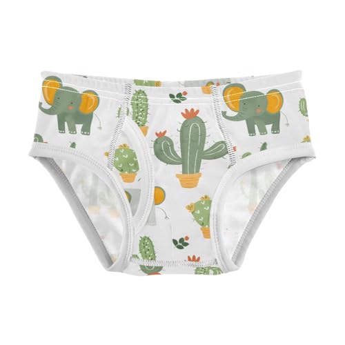 Elephant Cactus Boys' Underwear 100% Cotton Boys' Briefs Soft Toddler Underwear