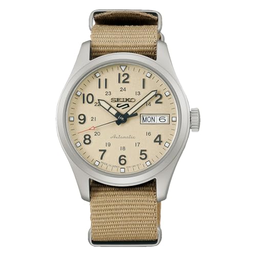 [セイコー] SEIKO 5 SPORTS Field series Mid-sizeメカニカル 腕時計 セイコーファイブ スポーツ Made in Japan 日本製 SRPJ83 メンズ ベージュ 海外モデル [並行輸入品]