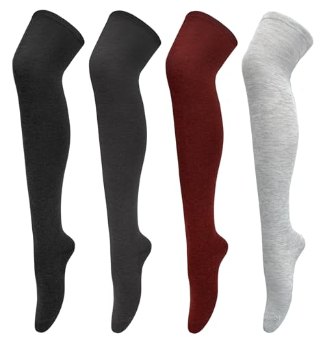 Image of Chalier Womens Thigh High Socks, Thigh Socks Stockings for Women