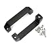 PZRT 2-Pack Black Aluminium Alloy Handle Rectangular Industrial Pull Handle for 30 Series Aluminum Extrusion Profile Accessories 120mm