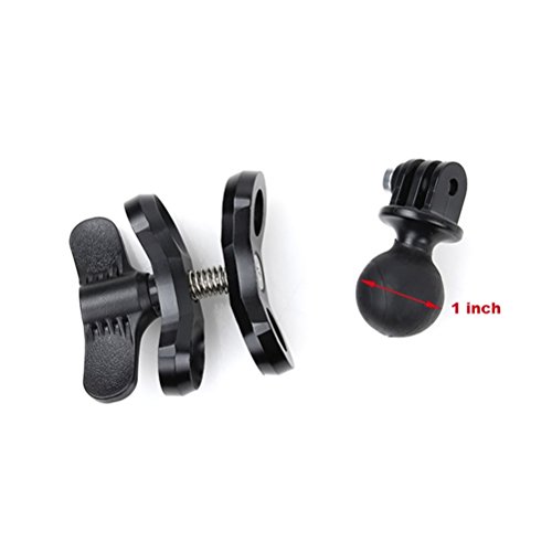 Grampo ajustável de liga de alumínio durável Uonlytech Double Buret para Gopro 4 Gopro 3+