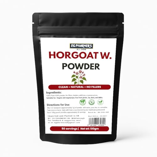 Clean HornGoat Wd Powder | Puro y natural | Sin rellenos ni aditivos | Hoja molida | Empaquetado en el Reino Unido | 50 porciones 1 mes de suministro