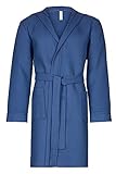 angenehmer Tragekomfort Taubert Thalasso Piquée Bademantel mit Kapuze Länge 100cm Herren
