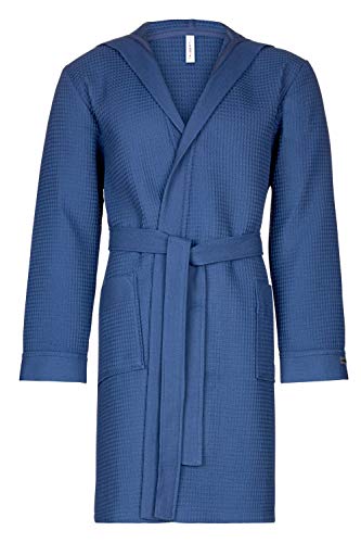 Taubert Thalasso Piquée Bademantel mit Kapuze Länge 100cm Herren Cover