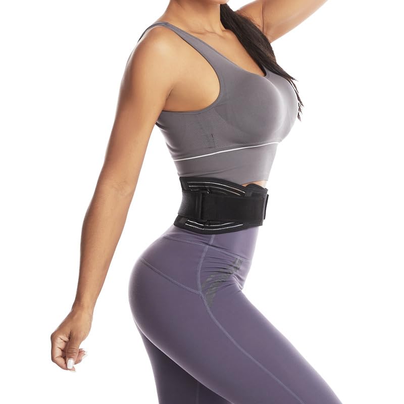 Faja sacroilíaca ajustable para alivio de dolor lumbar miniatura 3