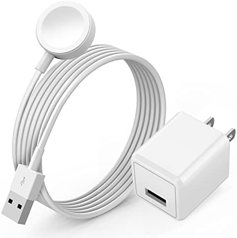 Watch Charger for Apple Watch Charger, Long 6.6FT iWatch Portable Wireless Fast Charging Cable Cord with USB Wall Charge Plug Adapter Block Compatible with Apple Watch Series 9/8/7/SE/6/5/4/3/2/1