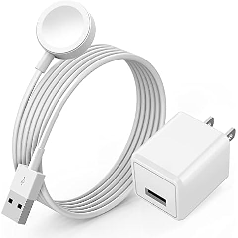 Watch Charger for Apple Watch Charger, Long 6.6FT iWatch Portable Wireless Fast Charging Cable Cord with USB Wall Charger Plug Adapter Block Compatible with Apple Watch Series 9/8/7/SE/6/5/4/3/2/1 Cover