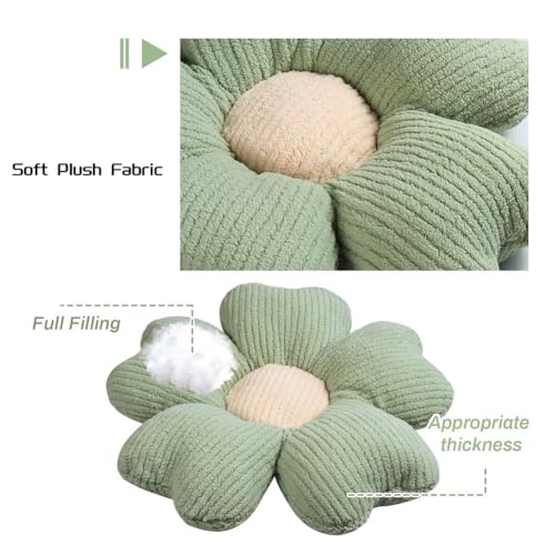 Coussin à fleurs Cosmin coussin de sol floral décoratif B - 6
