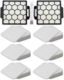 Picture of Laukowind for Shark ZU62 ZU60 Navigator Zero-M Self-Cleaning Brushroll Pet Pro Upright Vacuum Replacement Filter Compare ZU62C NV150 NV151 NV251 NV255 Part 1238FT60 1239FT60,2 Filter 6 Foam 6 Felt Kit