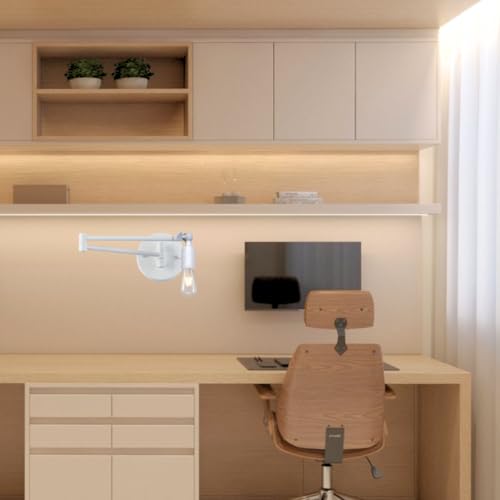 Gimpo, Luminária Parede Arandela Articulada 45cm Gimpo KJBD-597-PAI COR:BRANCO