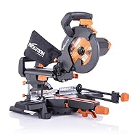 Evolution Power Tools - R210SMS+ Troncatrice Radiale Scorrevole Multi-Materiale 210 mm con Pacchetto Plus, 230 V Grigio, Con Filo, tromcatricem, per tagli,