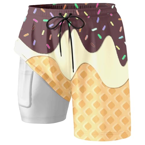 Bermuda de bain gainant pour homme complexé culotte ventre plat coton